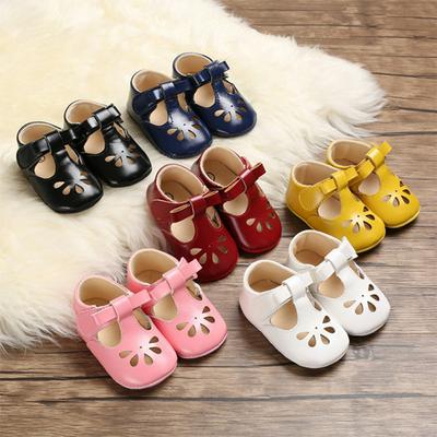 11/12/13cm Cute Breathable PU Leather Baby Newborn Toddler Girl Crib Shoes Pram Soft Sole Prewalker Anti-Slip Baby Princess Shoes