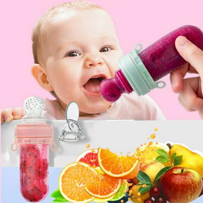 Multifunctional Baby Food Supplement Tool Dual-purpose Fruit and Vegetable Bite Bag Portable Feeding Spoon