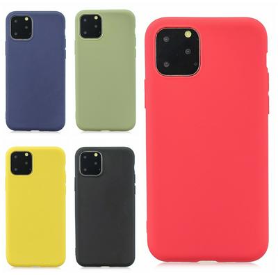 Plain TPU Phone Case for Apple iPhone 11 Pro, Soft Non-slip Phone Cover in Matte Color