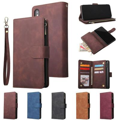 Wallet Phone Case for iPhone XS Max 6.5, Doka Slots Leather Phone Cover With Magnetic Buckle