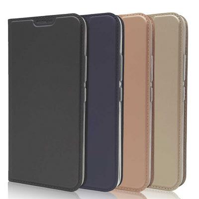 Voltage Magnetic Attraction Solid Color Side Flip Shockproof PU Leather + Transparent TPU with Card Slot and Stand Protective Case for Motorola Moto G5S