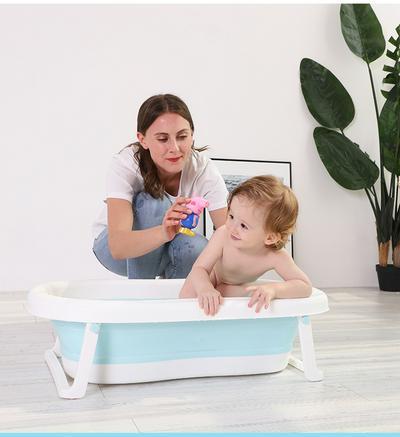 Newborn Baby Multifunctional Folding Bathtub Thickened Large Bath Barrel