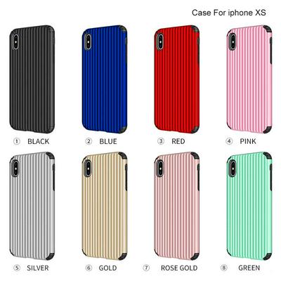 Luggage Case Pattern Detachable Anti-Scratch Hard PC + Soft TPU Back Cover Protective Case for iPhone X / XS