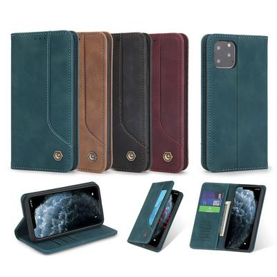 Retro Classic Strong Magnetic Type Shockproof PU Leather Wallet Phone Case for iPhone 11 Pro(5.8)