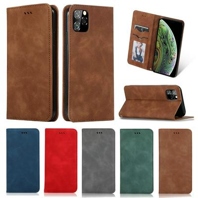 Solid Color PU Leather + Soft TPU with Picture Frame Card Slots Stand Wallet Protective Case for 2019 5.8inch