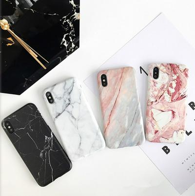 Marble Pattern Anti-Scratch Shockproof Soft TPU Back Cover Case for iPhone X / XS