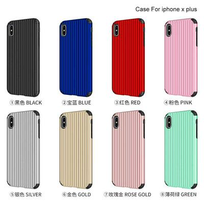 Luggage Case Pattern Detachable Anti-Scratch Hard PC + Soft TPU Back Cover Protective Case for iPhone Xs Max 6.5