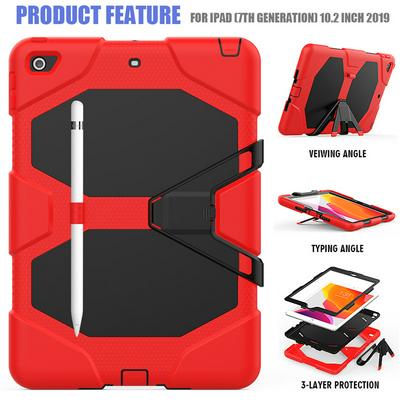 Wallet Tablet Case for iPad 10.2, Shockproof PC+ Silicone Tablet Cover With Unique Design Stand