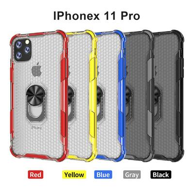 Hard Phone Case for iPhone 11 Pro, 2 in 1 Scratch Resistant Phone Cover with Ring Stand