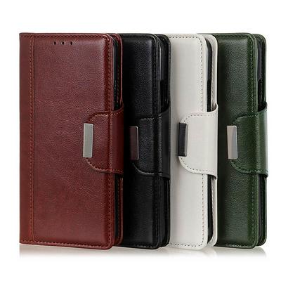 Cowhide Pattern Side Flip Shockproof PU Leather + Soft TPU Stand with Magnetic Buckle and Card Slots Case for Xiaomi Mi Note 10 Lite