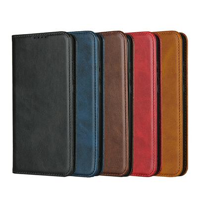 Calf Pattern Magnetic Attraction Side Flip Shockproof PU Leather + Soft TPU with Stand and Card Slots Wallet Case for Xiaomi Mi 10 5G