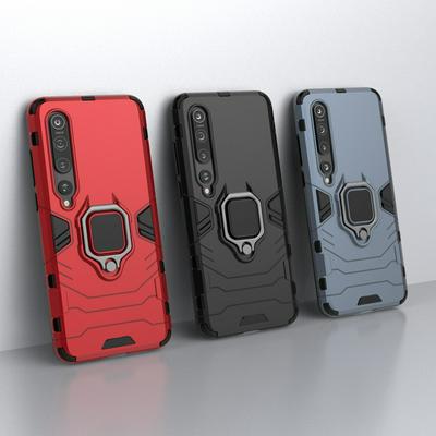 Black Panther 2 in 1 Detachable Magnetic Attraction Shockproof with Stand Hard PC + Soft TPU Back Cover Case for Xiaomi Mi 10