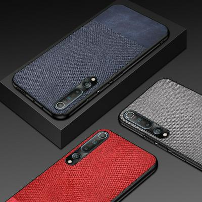 Shockproof Splicing PU + Cloth Protective Case for Xiaomi Mi 10 5G