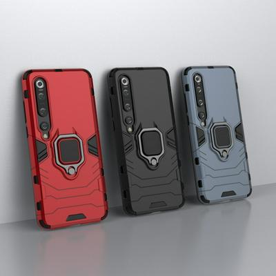 Black Panther 2 in 1 Detachable Magnetic Attraction Shockproof with Stand Hard PC + Soft TPU Back Cover Case for Xiaomi Mi 10 Pro