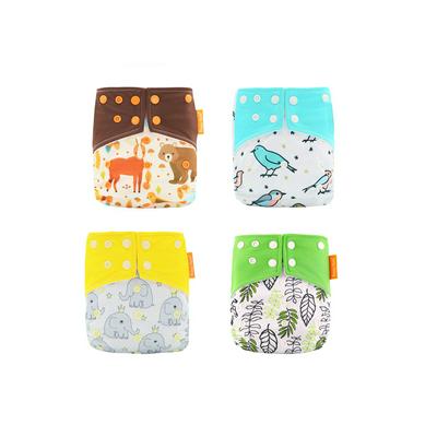 Baby Cloth Diapers Washable and Reusable Pocket Diapers with Button Closure