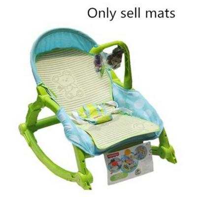 Baby Summer Cool Breathable Three-Rocking Chair Toddler Seat Cushion Stroller Pad Straw Chair Mat Cushion Infant Stroller Accessories