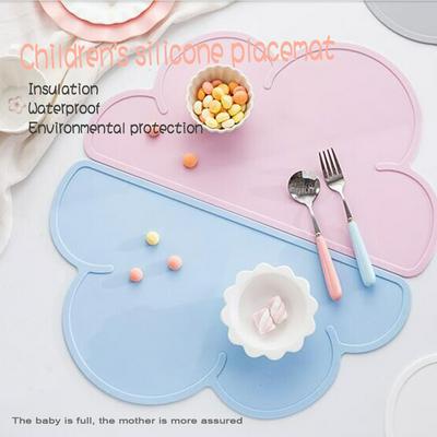Children's Cloud Shape Silicone Placemat Insulation and Environmental Protection Plate