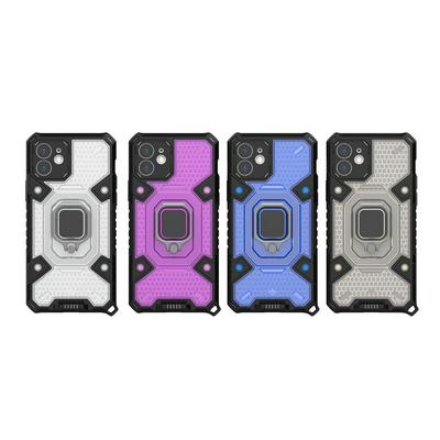 For iPhone 12(6.1) Space PC+TPU Magnetic bracket Protective case