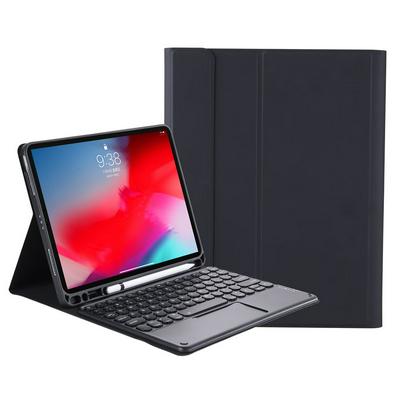 YT11B-A Detachable Candy Color Skin Texture Round Keycap Bluetooth Keyboard Leather Case with Touch Control & Pen Slot & Stand For iPad Pro 11 inch (2020) & (2018)