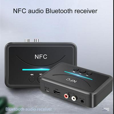 Wireless Bluetooth 5.0 Audio Receiver 3.5mm AUX HiFi Stereo Audio Adapter NFC Bluetooth Receiver For IPad, IPhone, Car, Speaker