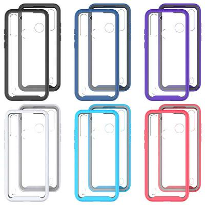 For Motorola Moto G8 Power Lite Starry Sky Solid Color Anti-slip Shock-proof Drop-proof Acrylic+TPU+PC Back Cover Case