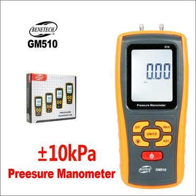 BENETECH GM510 Pressure Gauge Manometer Pressure Differential Tester Handheld Digital Manometer Pressure Manometer GM510