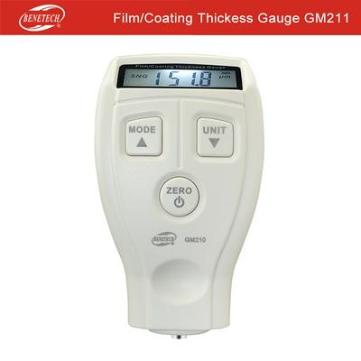 BENETECH GM211 Fe/NFe Film Coating Thickness Gauge Meter Non-magnetic Surface Paint Coatings Thickness Meter