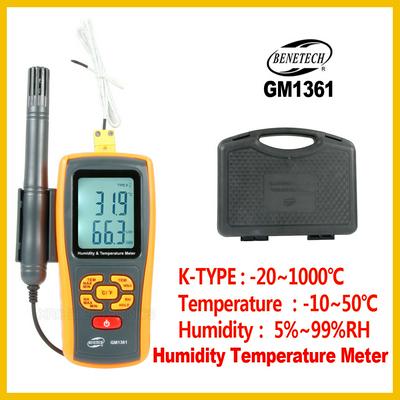 Digital LCD display thermo-hygrometer 2.5 Inch Separate temperature and humidity meter USB Data Logger GM1361-BENETECH