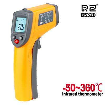 BENETECH GS320 Digital Infrared Thermometer Laser Temperature Meter Non-contact Pyrometer Hygrometer IR termometroHandheld Pyrometer