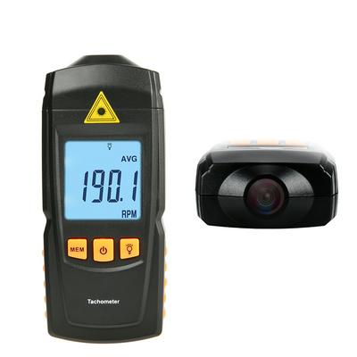 GM8905 Handheld Non-Contact with LCD Display 2.5-99999 RPM Range Digital Laser Tachometer 0-50℃ with 3 Fluorescent Stickers