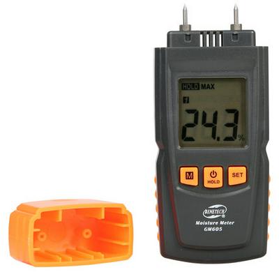 GM605 Digital LCD Display Humidity Tester Timber Damp Detector Portable Wood Moisture Meter