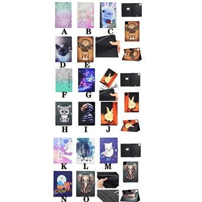 Colored Painting Voltage Side Flip Anti-Fall PU Leather + Soft TPU Card Slot with Magnetic Buckle and Stand Wallet Case for iPad Pro 11 (2020)