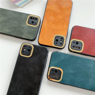 Retro Rubik's Cube Simulation Leather Coated PC + Soft TPU Back Cover Case for iPhone 12 Pro Max (6.7)