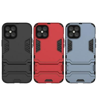 Iron Man 2 in 1 Detachable Shockproof Anti-Scratch Soft TPU + Hard PC with Kickstand Back Cover Case for iPhone 12 Pro Max (6.7)