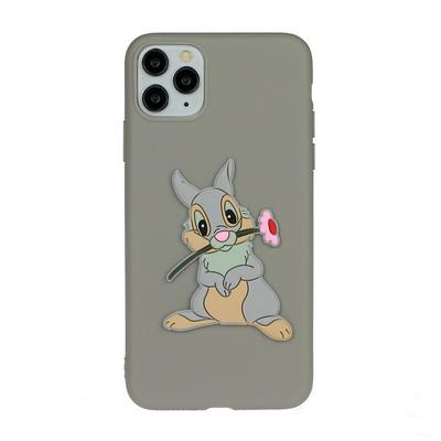 Cartoon Silicone Pattern Shockproof Anti-Scratch Soft TPU Back Cover Case for iPhone 12 5.4