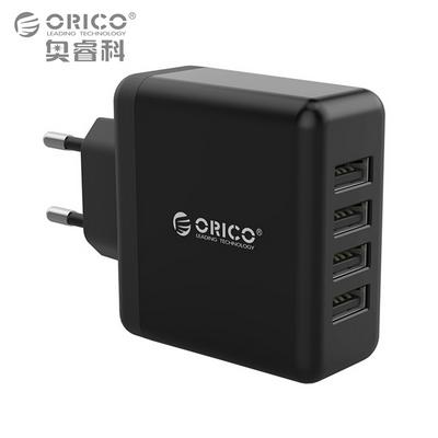 Orico 20W 4 Port USB Travel Adapter Intelligent 2.4 A Fast Charging 2 Prong EU Plug