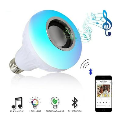 E27 B22 Wireless Bluetooth Speaker with 12W RGB LED Lamp 110V 220V Smart Light Music Player Audio Remote Control