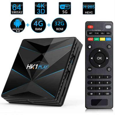 HK1 Play S905X2 4+64G TV BOX Android 9.0 New Set-top Box Dual-screen WIFI+Bluetooth