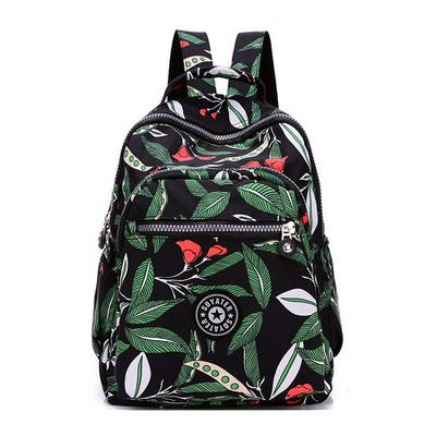 Women's Lightweight Double Shoulder Backpack Waterproof Nylon Student Bag Backpack Travel Bag