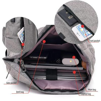 WANGKA 2018 Hot Sale Canvas Backpack Women School Bags for Girls Large Capacity USB Charge Men Laptop Backpack