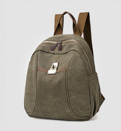 Women's Retro Canvas Backpack Large Capacity Casual Shoulder Bags