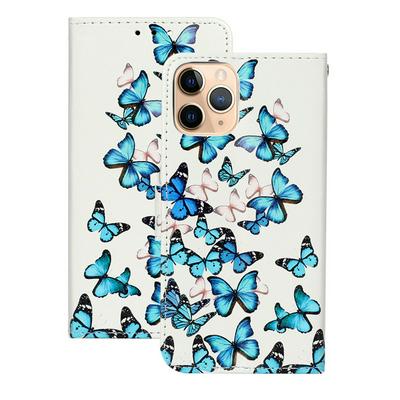 Marble Pattern Side Flip Scratch Resistant PU Leather Wallet Phone Protective Case with Stand for iPhone 12(5.4)