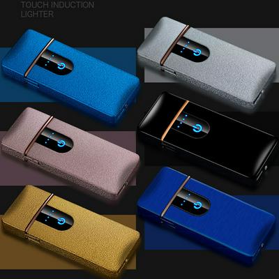 Touch-sensitive Switch USB Lighters Windproof Flameless Rechargeable Electronic Lighter  