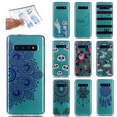 Transparent Soft TPU Phone Case Protective Shell for Samsung Galaxy S10 Plus