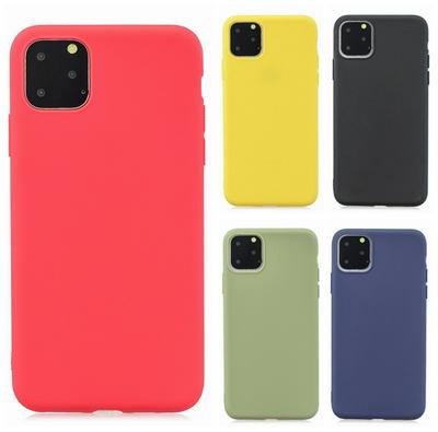 Plain TPU Phone Case for iPhone 2019 6.5inch, Soft Non-slip Phone Cover in Matte Color