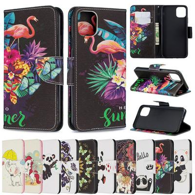 Samsung A10E PU Leather Case Colorful Plant Animal Flip Solid Color Phone Case Phone Holder Wallet Protective Case for Samsung A10E Phone Case