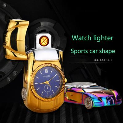 Sports Car GTgradetouringcar Fashion Watch  Usb Charging Lighter Metal Portable Keychain Cigarette Lighter