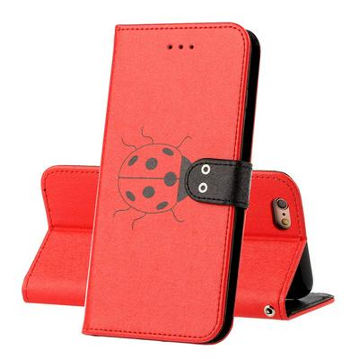 Silk Texture PU Leather + Soft TPU Card Slots with Stand Support and Wallet Protective Case for iPhone 6 Plus / 6S Plus