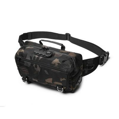 Men's USB Interface Waterproof Large Capacity Anti-Theft Single Shoulder Cross Body Sports Waist Bag