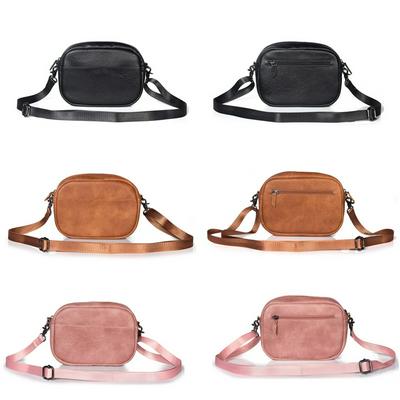 Women Shoulder Bag Waterproof PU Leather Case Bag Earphone Holder for iPhone Samsung Cellphones